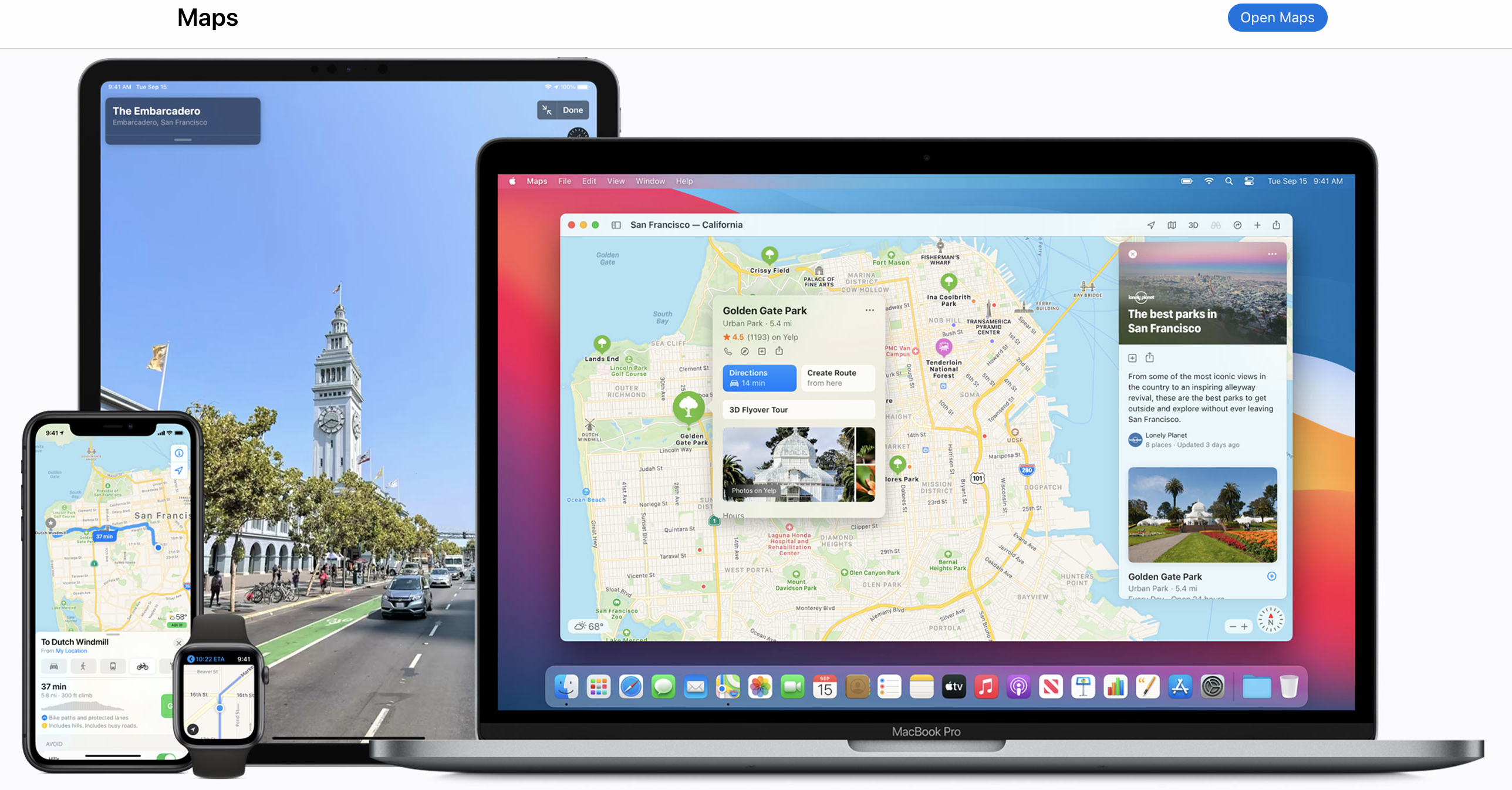 apple maps screenshot from site